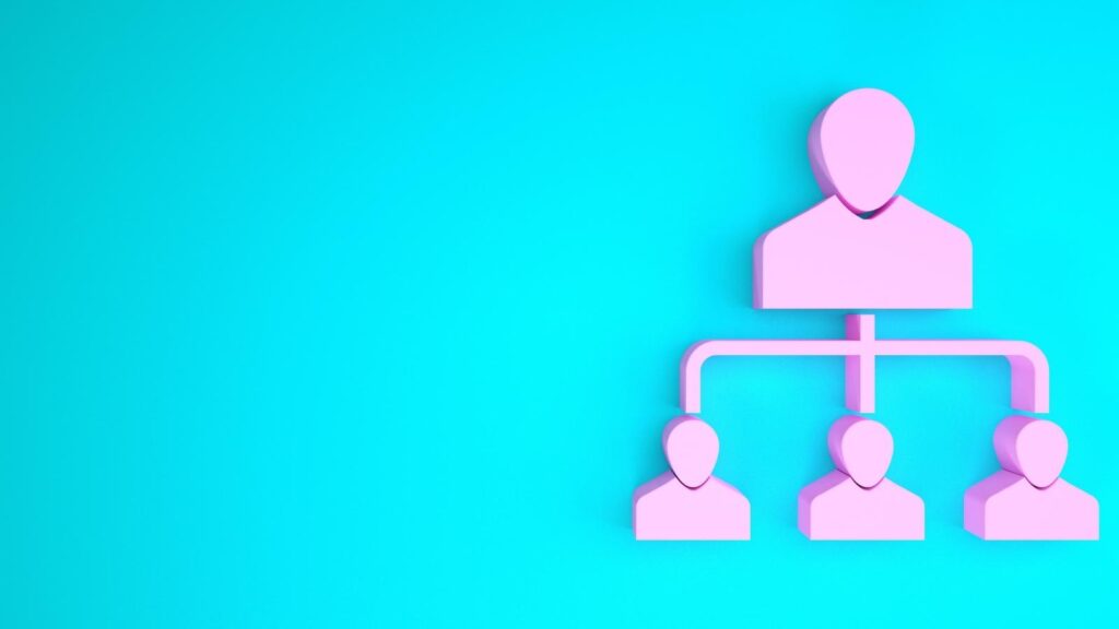 Pyramid of work hierarchies representing traveler referral benefits.