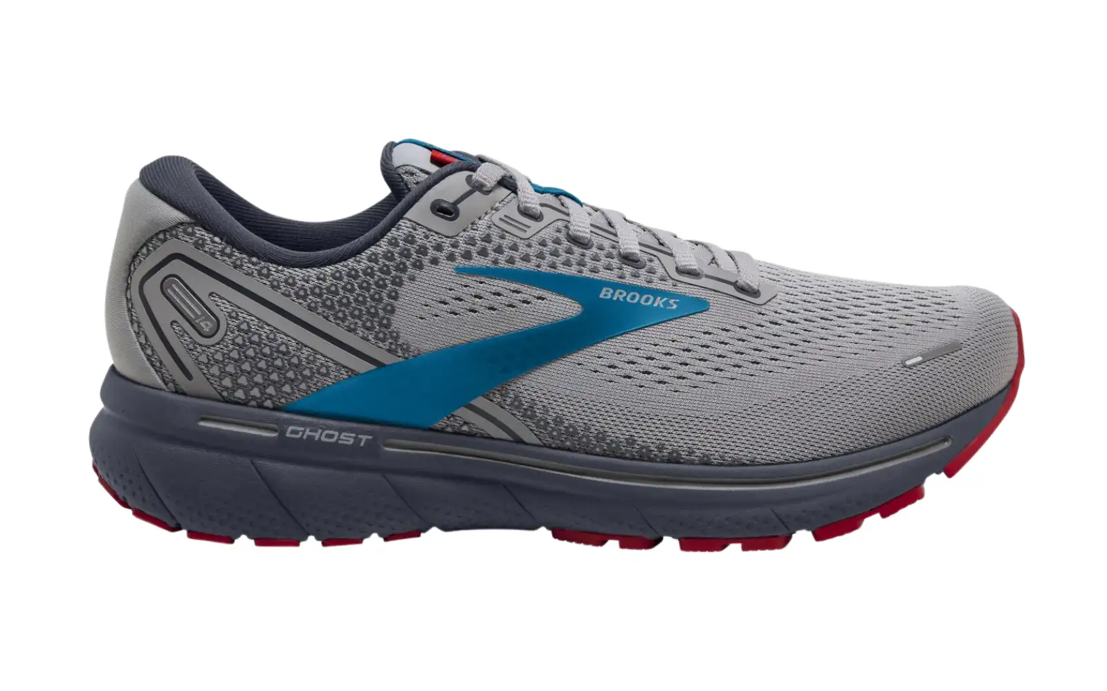 Gray and blue Brooks Ghost 14 Running Shoes and male nurse shoes.