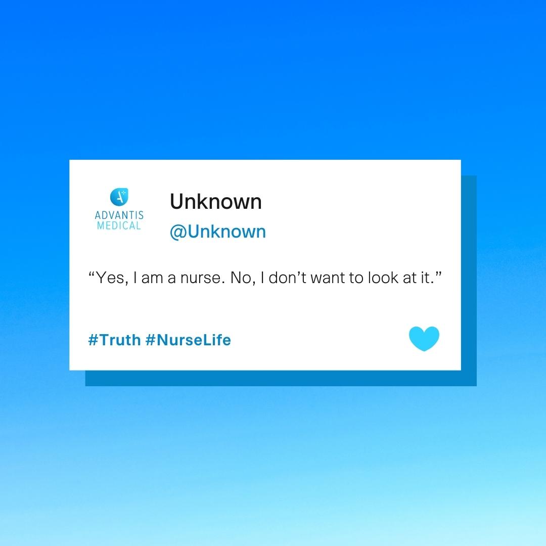 Funny nursing friend quote 3 in a Twitter tweet template.