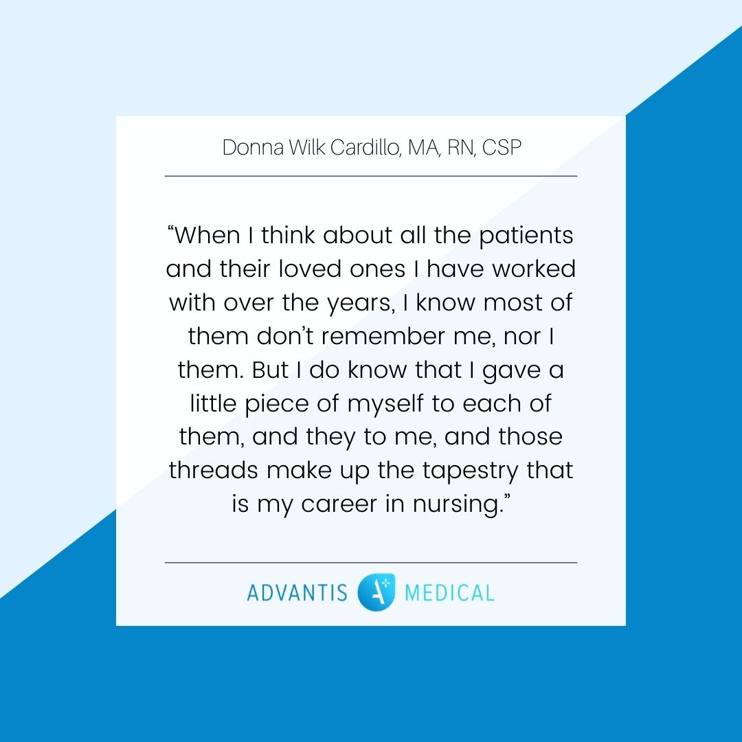 Funny nursing graduation quote 4 with a blue background.